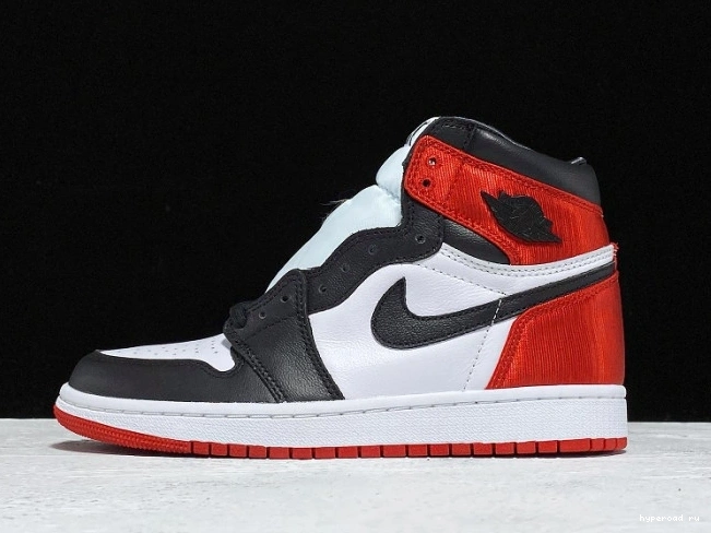 Satin Jordan CD0461-016 Toe Black Air High 1 Retro 1108